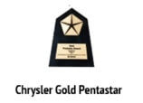 Chrysler Gold Pentastar Award