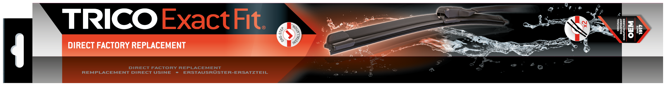TRICO Exact Fit Beam Kit Wiper Blade Package