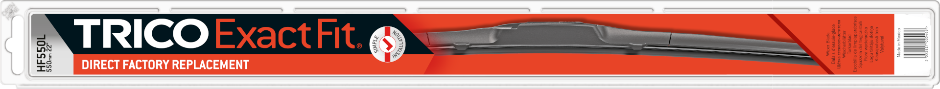 TRICO Exact Fit Hybrid Wiper Blade Package